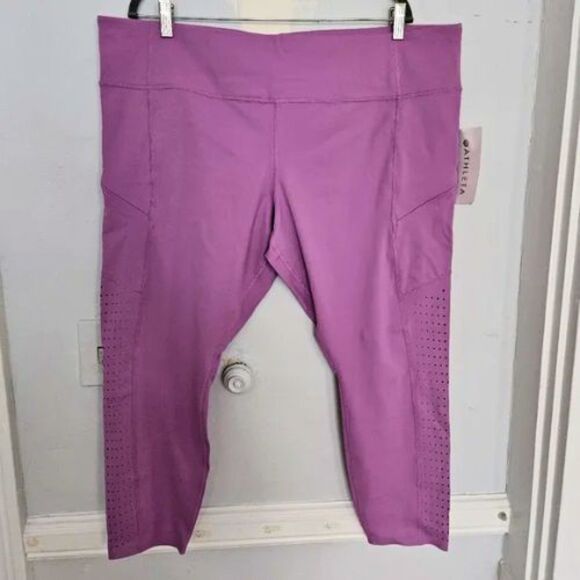 NWT Athleta Contender Laser Cut 7/8 Workout Tight | 2X - Picture 2 of 5